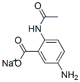 sodium 2-(acetylamino)-5-aminobenzoate ,85237-54-3,结构式