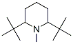 2,6-ビス(1,1-ジメチルエチル)-1-メチルピペリジン 化学構造式