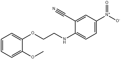 2-{[2-(2-methoxyphenoxy)ethyl]amino}-5-nitrobenzonitrile Structure