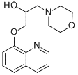 4-Morpholineethanol, alpha-((8-quinolinyloxy)methyl)- 结构式