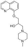 4-Methyl-alpha-((8-quinolinyloxy)methyl)-1-piperazineethanol,85239-22-1,结构式