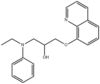 1-(Ethylphenylamino)-3-(8-quinolinyloxy)-2-propanol Structure
