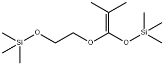 [1-(2-(三甲基硅氧基乙氧基)-2-甲基-1-丙烯基)氧基]三甲基硅烷, 85248-36-8, 结构式