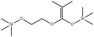 1-(2-TRIMETHYLSILOXYETHOXY)-1-TRIMETHYLSILOXY-2-METHYLPROPENE Structure