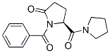 (S)-1-benzoyl-2-oxo-5-(1-pyrrolidinylcarbonyl)pyrrolidine  Struktur