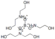 bis[bis(2-hydroxyethyl)ammonium] (2-hydroxyethyl)ammonium orthoborate  Structure