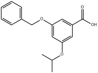 3-[(1-Methylethyl)oxy]-5-[(phenylmethyl)oxy]benzoic acid Structure