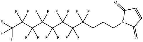 N-(4,4,5,5,6,6,7,7,8,8,9,9,10,10,11,11,11-Heptadecafluoroundecyl)maleimide Struktur