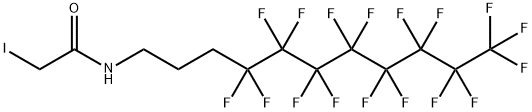 N-(4,4,5,5,6,6,7,7,8,8,9,9,10,10,11,11,11-Heptadecafluoroundecyl)iodoacetamide Struktur