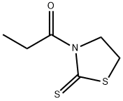 1-(2-硫酮-3-噻唑烷基)-1-丙酮, 85260-51-1, 结构式