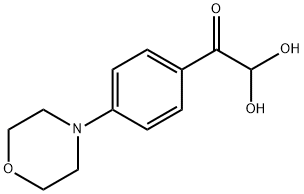 4-モルホリノフェニルグリオキサール水和物 化学構造式