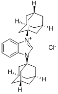 1,3 - 双(1 - 金刚烷基)苯并咪唑鎓氯化物, 852634-41-4, 结构式