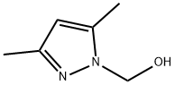 3,5-ジメチル-1-ヒドロキシメチルピラゾール 化学構造式