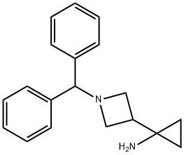 1-[1-(Diphenylmethyl)-3-azetidinyl]-cyclopropanamine Structure