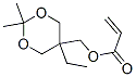 (5-ethyl-2,2-dimethyl-1,3-dioxan-5-yl)methyl acrylate 结构式