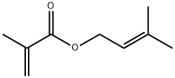 2-メチルプロペン酸3-メチル-2-ブテニル 化学構造式