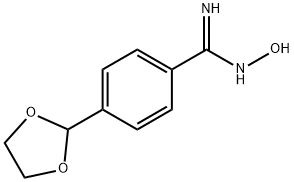 4-(1,3-DIOXOLAN-2-YL)-N-HYDROXYBENZENECARBOXIMIDAMIDE Struktur