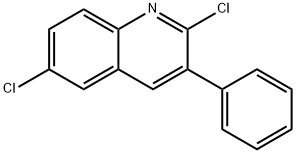 2,6-DICHLORO-3-PHENYLQUINOLINE 结构式