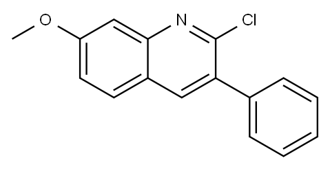 2-CHLORO-7-METHOXY-3-PHENYLQUINOLINE Structure