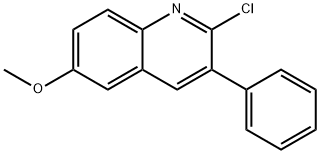 2-CHLORO-6-METHOXY-3-PHENYLQUINOLINE, 85274-57-3, 结构式