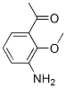 1-(3-氨基-2-甲氧基苯基)乙烷-1-酮 结构式