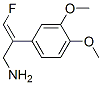 2-(3,4-dimethoxyphenyl)-3-fluoroallylamine 结构式