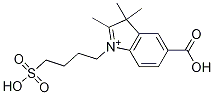 5-Carboxy-2,3,3-triMethyl-1-(4-sulfobutyl)-3H-indoliuM Structure