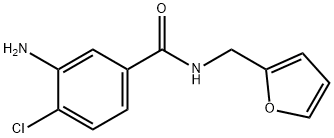 3-氨基-4-氯-N-(2-呋喃基甲基)苯甲酰胺,852839-94-2,结构式