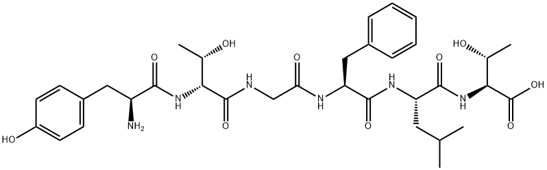 (D-THR2)-LEUCINE ENKEPHALIN-THR ACETATE,85286-38-0,结构式