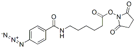 succinimido-6-N-(4-azidobenzoyl)aminohexanoate 结构式