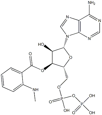 3'-O-(N-methylanthraniloyl)adenosine 5'-diphosphate Structure