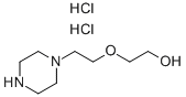 1-[2(2-Hydroxyethoxy)ethyl]piperazine dihydrochloride 化学構造式