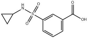3-(N-环丙基氨基磺酰基)苯甲酸,852933-50-7,结构式