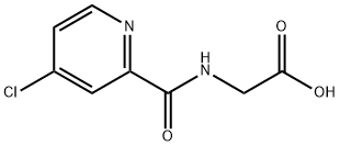 2-{[(4-Chloro-2-pyridinyl)carbonyl]amino}-acetic acid 化学構造式
