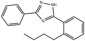 3-(2-butylphenyl)-5-phenyl-2H-1,2,4-triazole 结构式