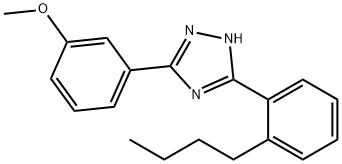 3-(2-butylphenyl)-5-(3-methoxyphenyl)-2H-1,2,4-triazole Structure