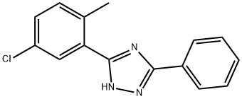 3-(5-Chloro-o-tolyl)-5-phenyl-1H-1,2,4-triazole Struktur