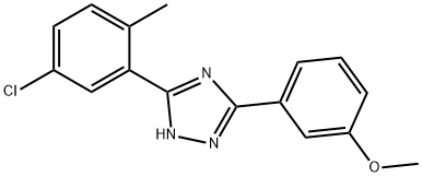 3-(5-Chloro-o-tolyl)-5-(3-methoxyphenyl)-1H-1,2,4-triazole 结构式