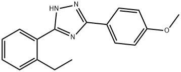 3-(2-Ethylphenyl)-5-(4-methoxyphenyl)-1H-1,2,4-triazole 结构式