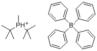 ジ-tert-ブチルメチルホスホニウムテトラフェニルボラート 化学構造式