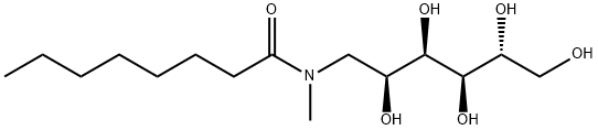 N-辛酰基-N-甲基葡萄糖胺, 85316-98-9, 结构式