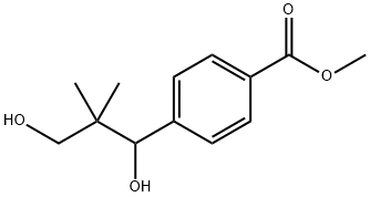 Benzoic acid, 4-(1,3-dihydroxy-2,2-dimethylpropyl)-, methyl ester (9CI) Struktur