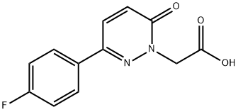 2-[3-(4-fluorophenyl)-6-oxo-pyridazin-1-yl]ethanoic acid Structure