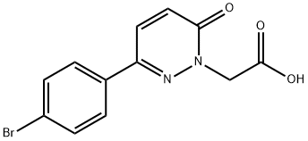 2-(3-(4-BROMOPHENYL)-6-OXOPYRIDAZIN-1(6H)-YL)ACETIC ACID Structure