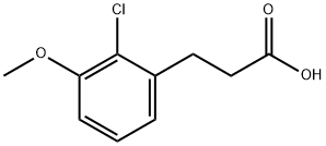 3-(2-Chloro-3-methoxyphenyl)propionic  acid Structure