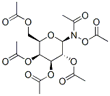 Acetamide, N-(acetyloxy)-N-(2,3,4,6-tetra-O-acetyl-.beta.-D-galactopyranosyl)- Structure