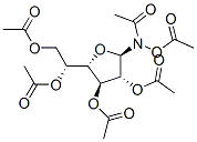 Acetamide, N-(acetyloxy)-N-(2,3,5,6-tetra-O-acetyl-.beta.-D-galactofuranosyl)- 结构式