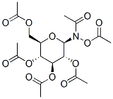 Acetamide, N-(acetyloxy)-N-(2,3,4,6-tetra-O-acetyl-.beta.-D-glucopyranosyl)- Structure