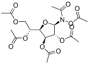 Acetamide, N-(acetyloxy)-N-(2,3,5,6-tetra-O-acetyl-.beta.-D-glucofuranosyl)- 结构式