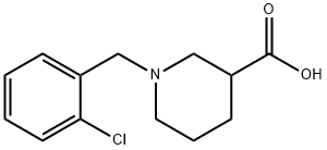1-(2-CHLORO-BENZYL)-PIPERIDINE-3-CARBOXYLIC ACID HYDROCHLORIDE Structure